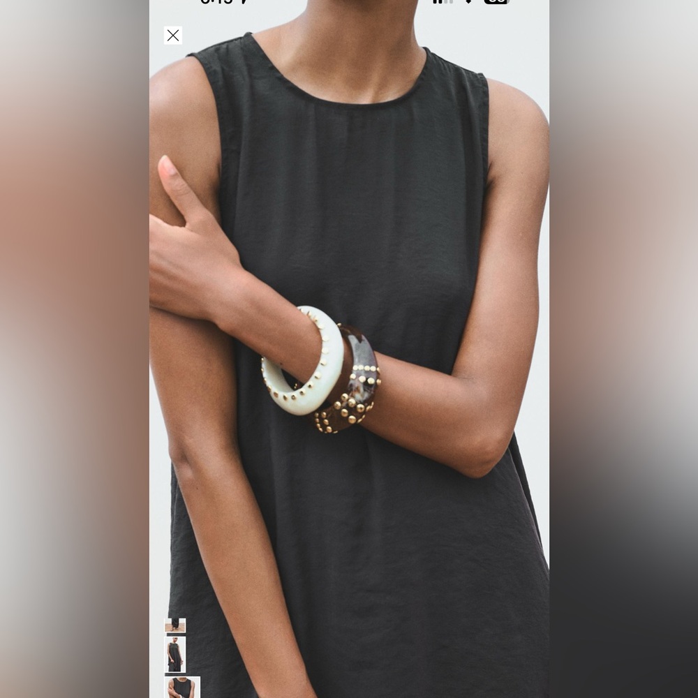 NWOT - Zara Charcoal Maxi Dress - Size M - Picture 3 of 12